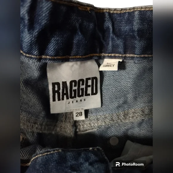 Ragged jeans blue jeans - Picture 3 of 9